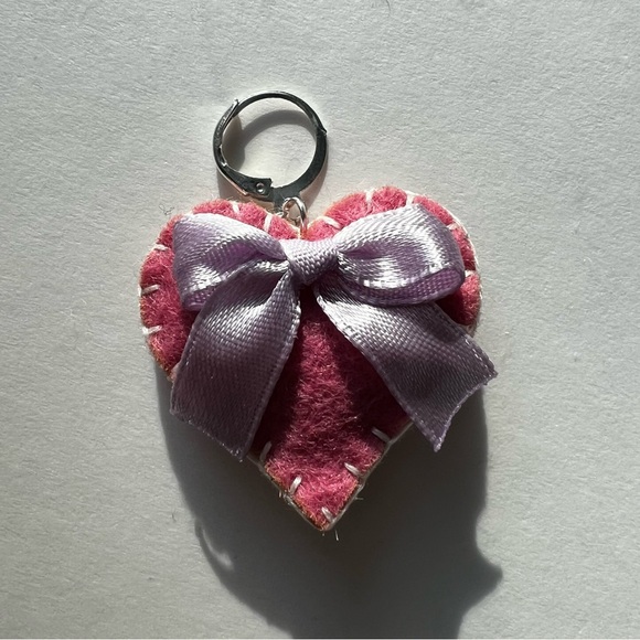 Hand Crafted Red and Pink Heart Charms Pendants - Picture 8 of 14